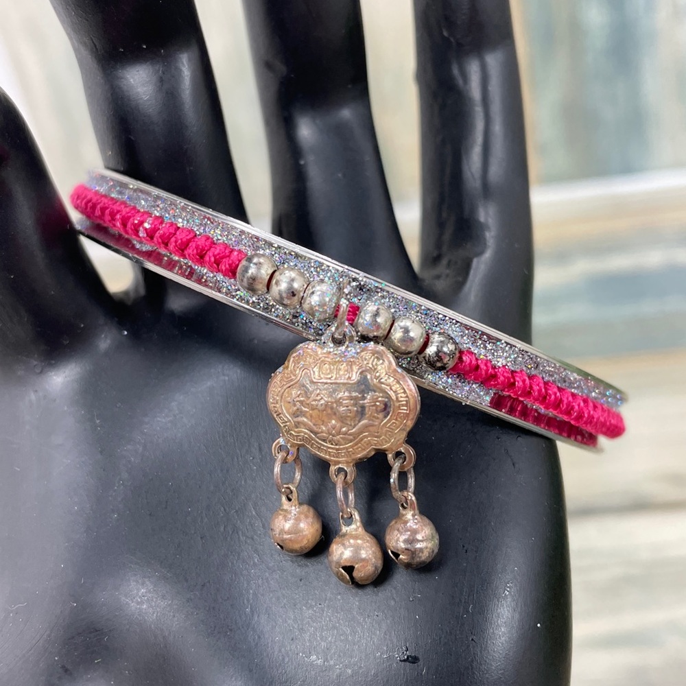 ⭐️Adorned Crown artisan assemblage moroccan charm bangle bracelet